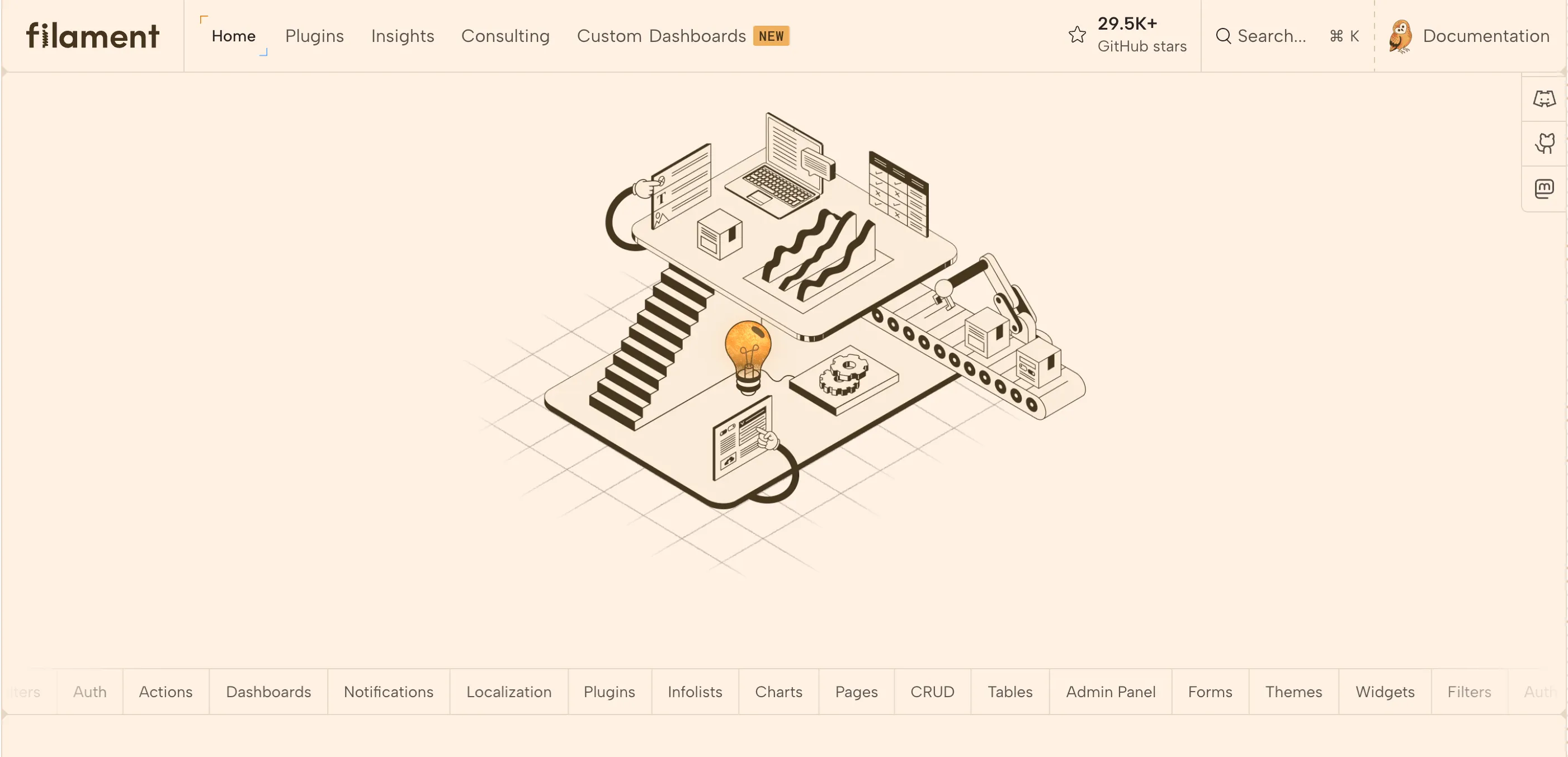 Laravel Filament logo